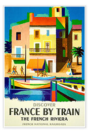 Poster France by Train