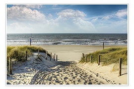 Poster  Sentiero sulle dune verso la spiaggia - Peter Roder
