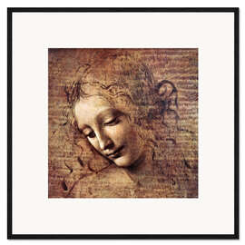 Stampa artistica con cornice  La Scapigliata - Leonardo da Vinci