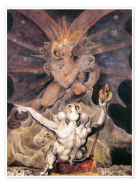Poster  Il Numero della Bestia è 666 - William Blake
