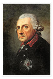 Poster  Federico II di Prussia - Anton Graff