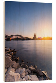 Stampa su legno  Cologne on the Rhine-shore - rclassen