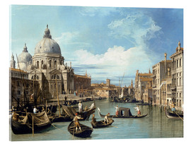Stampa su vetro acrilico  L'ingresso del Canal Grande - Bernardo Bellotto (Canaletto)