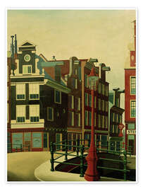 Poster  Amsterdam, Singelgracht - Carl Grossberg
