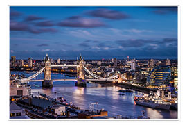 Poster  Tower Bridge London Thames - Sören Bartosch