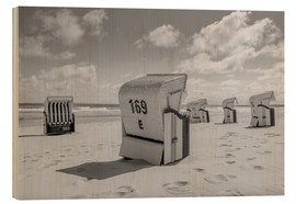 Stampa su legno  L'ora in spiaggia - Sören Bartosch