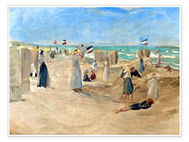 Poster  Sulla spiaggia a Noordwijk - Max Liebermann