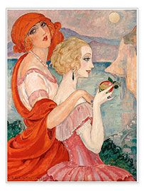 Poster  In viaggio verso Anacapri - Gerda Wegener