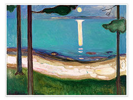 Poster  Chiaro di luna - Edvard Munch