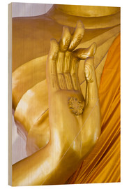 Stampa su legno  golden hand of God