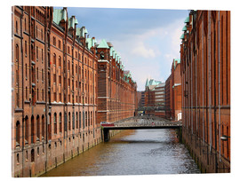 Stampa su vetro acrilico  Speicherstadt of Hamburg