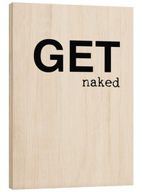 Stampa su legno  Get Naked - Finlay and Noa