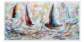 Poster Sailing, abstract IV