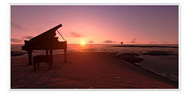 Poster  Piano on the beach