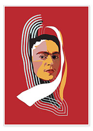 Poster  Frida Kahlo astratta - Anna McKay