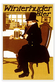 Poster  Winterhuder beer - Paul Scheurich