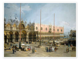 Poster  Piazza San Marco a Venezia - Antonio Canaletto