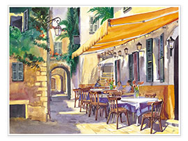 Poster  Café Provence - Paul Simmons