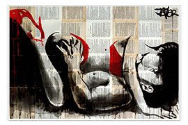 Poster  Lussuria in rosso - Loui Jover