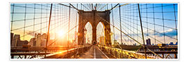 Poster Brooklyn Bridge in New York City, USA