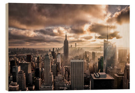 Stampa su legno  Sunset New York - Sören Bartosch