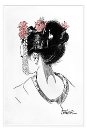 Poster Lo sguardo della geisha