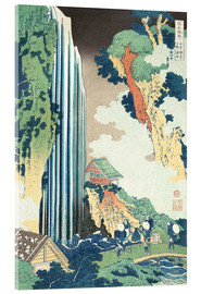 Stampa su vetro acrilico  Ono Falls sul Kiso Kaido - Katsushika Hokusai