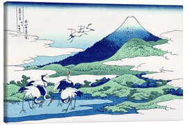 Stampa su tela  Umezawa nella provincia di Sagami - Katsushika Hokusai