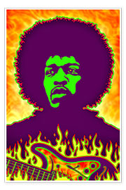 Poster  Hendrix Fire - Michael Fishel