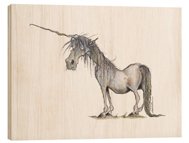 Stampa su legno  L'ultimo unicorno - Stefan Kahlhammer