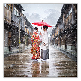 Poster  Matrimonio giapponese d'inverno a Kanagawa - Jan Christopher Becke