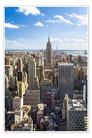 Poster Manhattan skyline in New York City, USA