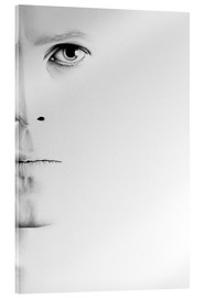 Stampa su vetro acrilico  David Bowie, ritratto minimalista - Ileana Hunter