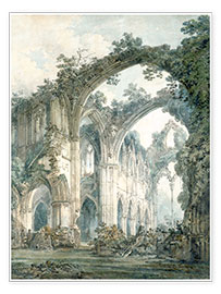 Poster  Interno dell'Abbazia di Tintern, Monmouthshire - Joseph Mallord William Turner