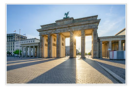 Poster  The Brandenburg Gate in Berlin - Jan Christopher Becke