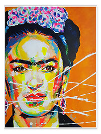 Poster  Frida Kahlo Pop Art - Marie-Armelle Borel