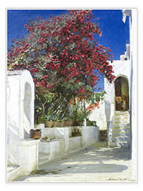 Poster  Oleandri in fiore, Capri - Peder Severin Krøyer