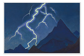 Poster  Chiamata del cielo, lampi - Nicholas Roerich
