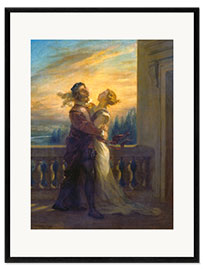 Stampa artistica con cornice  Romeo e Giulietta - Eugene Delacroix