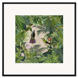 Stampa artistica con cornice  Tropical Hummingbird Jungle - Andrea Haase