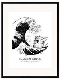 Stampa artistica con cornice  Katsushicat Hokusai - The Great Wave off Kanameow - María Paiz